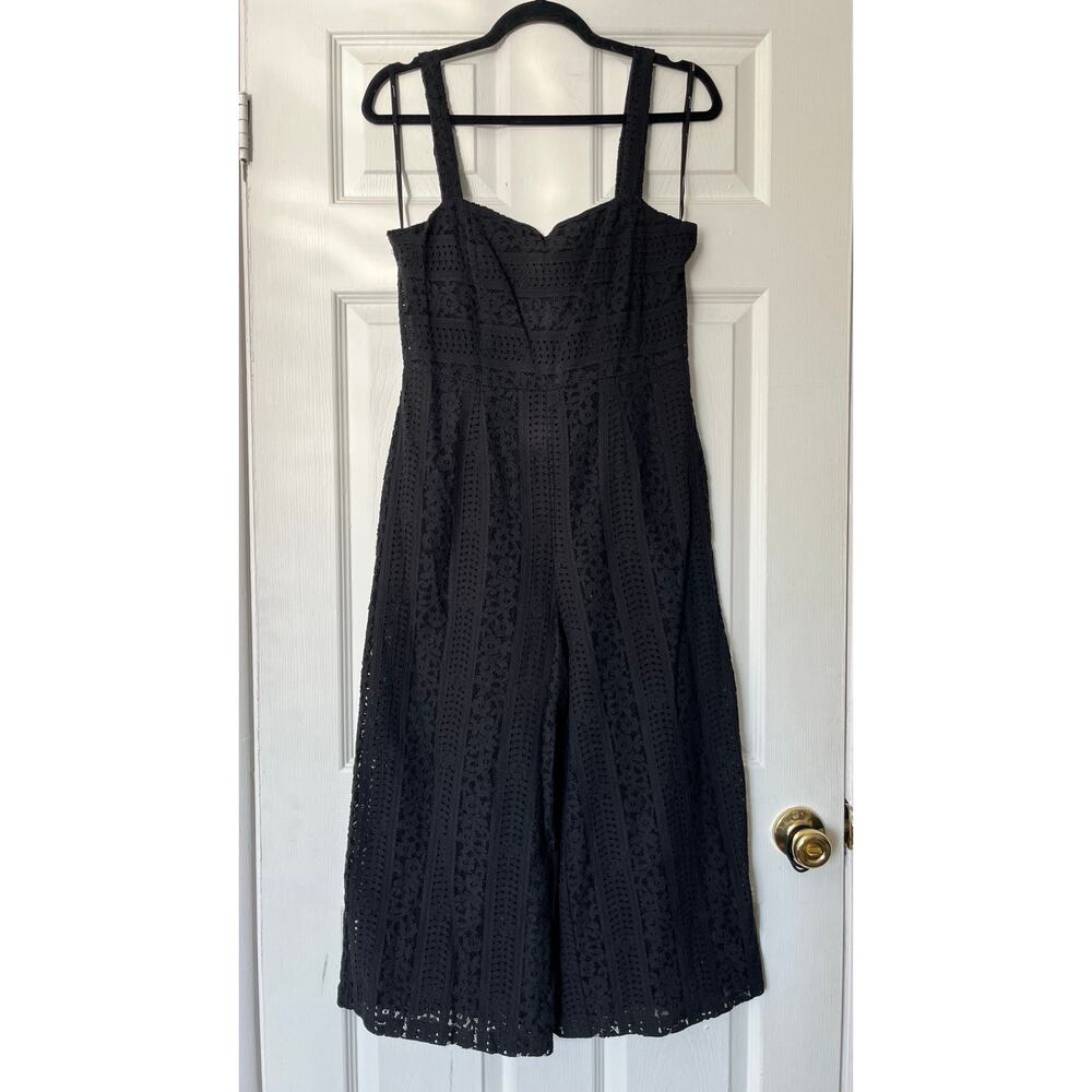 Minkpink Lace Overlay Cropped Leg Jumpsuit - Size M